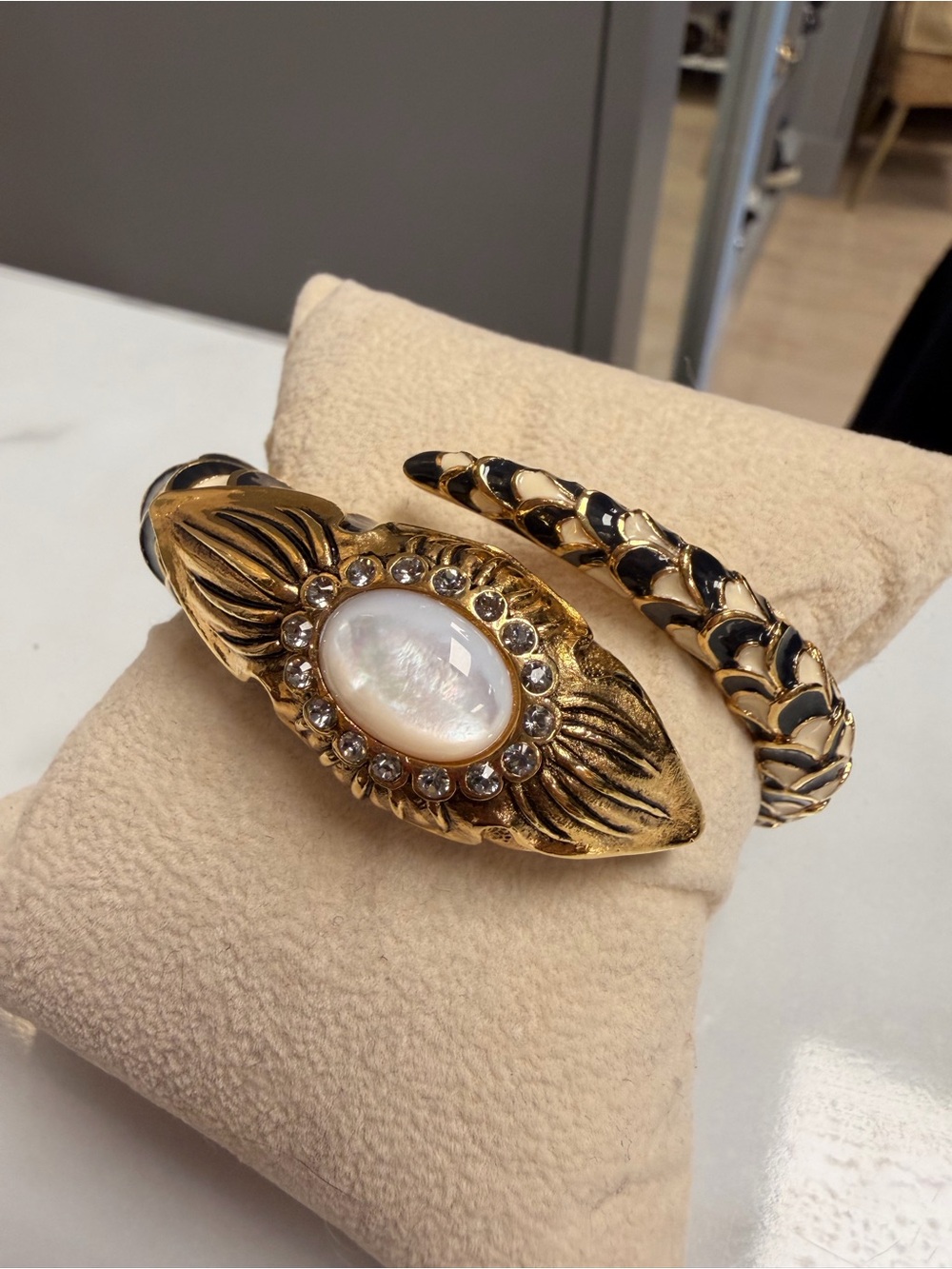 Roberto Cavalli Y2K Serpent Bangle Bracelet